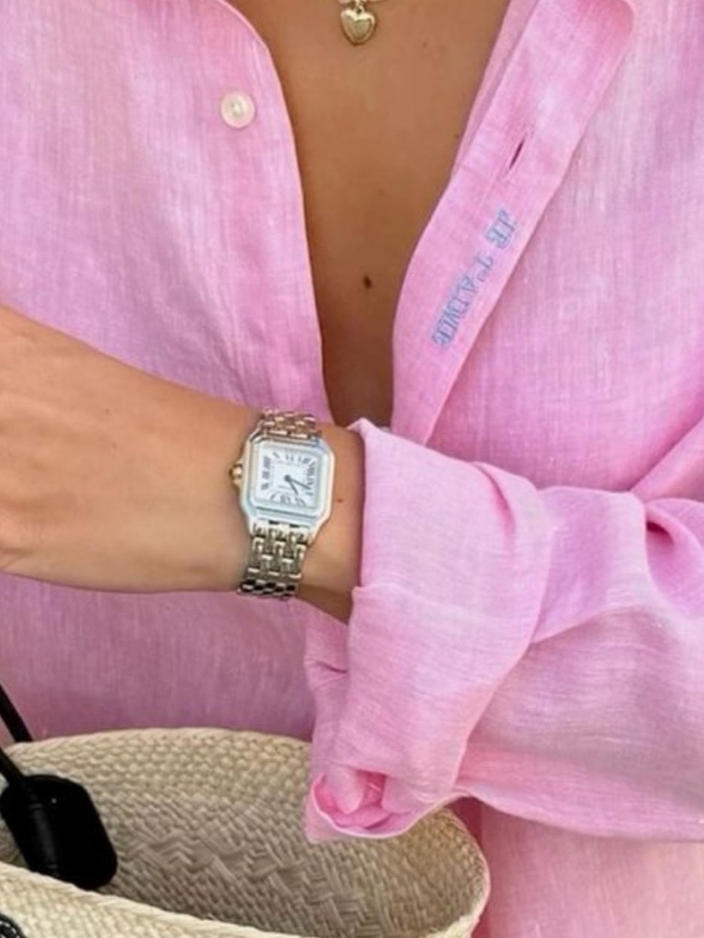 NEW Gap Linen Boyfriend Shirt Relaxed Fit Pink XS - Picture 3 of 10